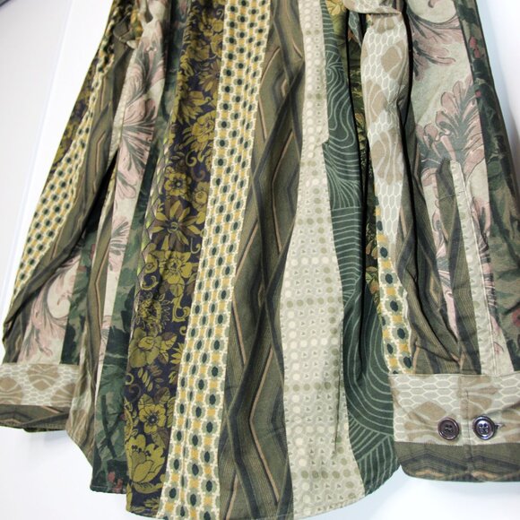 SS18 DRIES VAN NOTEN CAYCE PATCHWORK PRINT SHIRT JACKET M - Picture 7 of 16